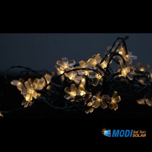 MODI Solar Fariy Light 6M-50 Bulb Waterproof IP44 Garden Lamp Christmas Party Lights 2 Flashing Mode Decoration For Lawn/Party/Garden/Home/Festival