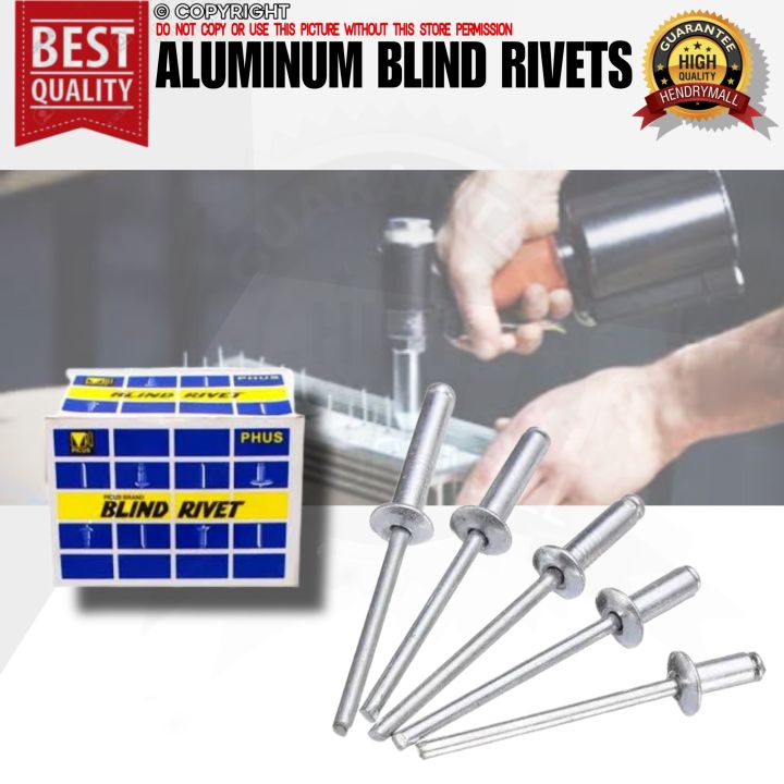 Aluminum Blind Rivets / Rivet 500pcs to 1000pcs per Box Lazada PH