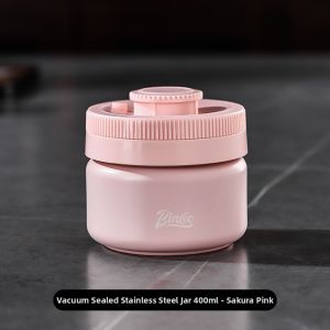 BINCOO | Sealed Vacuum Coffee Storage Container Date Recording Stainless Steel Press