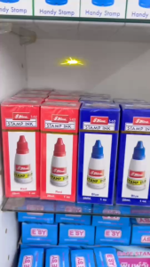 SHINY เทคโนโลยี 28 ml. สำหรับเติมตรายางหมึกในตัวทุกยี่ห้อ Stamp Ink