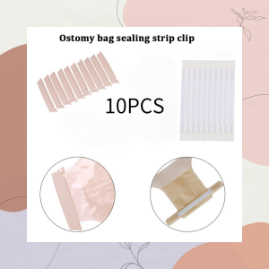 10 PCS Ostomy Bag Plastic Sealing Clip/ Ostomy Bag Clip Sealing Strip  One-Piece Two-Piece Stool Bag Universal