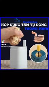 Hộp Tăm Nhựa PP Tự Động Bật Thông Minh Hộp Đựng Tăm Xỉa Răng Có Nút Nhấn Tự Động Bật Tăm Lên Dieulinhshop