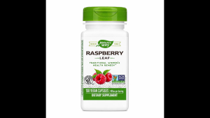 Nature’s Way Raspberry Leaf 320mg per Capsule 100 Vegan Capsules Traditional Women’s Health Support Non-GMO