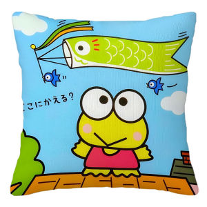Sanrio | Sanrio KEROKEROKEROPPI Pillow Covers Cartoon Sofa Decorative Home Double-sided Printing Short Plush Cushion Cover Christmas gift