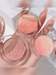 MONLEYTA | Natural Gradient Color Blush Palette Matte Finish Nude Pink Peach Orange Newbies All-In-One Combination Dish Contour Highlighting