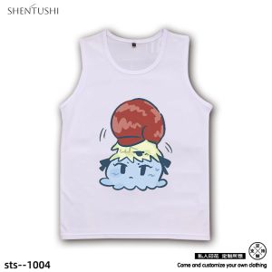 BangDream Ave Mujica Mens Sleeveless T-Shirt Wooden Box Pattern Casual Summer Fashion Moisture Absorbent Breathable Polyester