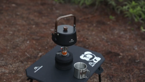 Mountainhiker อลูมิเนียม แบบพกพา ขนาด 1.1 ลิตร ชุบอะโนไดซ์แบบแข็ง