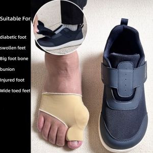 SUPERLI Loose Wide Toe Men Women Walking shoes wide feet gout edema thumb valgus lightweight non slip walking shoes for the elderly Walking Shoes