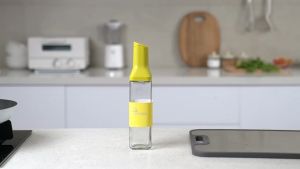 Botol Minyak Kaca Tutup Otomatis: Dispenser Oil Tempat Bumbu Dapur Glass Bottle Serbaguna