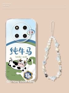 CIJING | Ốp Lưng Điện Thoại Chống Sốc Trong Suốt Hình Cartoon Sáng Tạo Bò Ngựa
