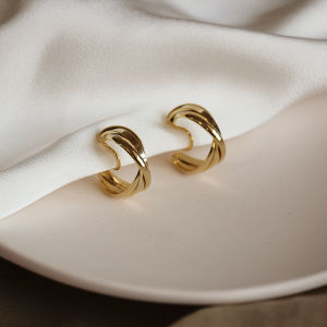 Elegant Metal Clip-On Earrings Pain-Free Simple Design No-Piercing Required Womens Fashion Jewelry Susuhouse Fresh out