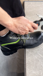 Falimottype Mens High Top Safety Shoes Anti Smash Anti Puncture Anti Electric Spark Wear-resistant Breathable Work Labour Protection Shoes Casual Practical Work Boots