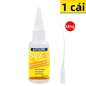 LOOLIFL | Loolifl 20ML/502 Keo Dán Tức Thì Mạnh Mẽ Gốc Dầu Hàn Cường Độ Cao Phổ Biến Cyanoacrylate Trong Suốt Cho Nhựa Gốm Sứ Kim Loại Thủy Tinh Gỗ Da Thủ Công Mỹ Nghệ