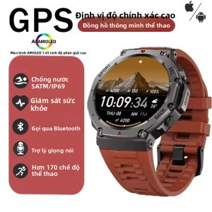 Đồng Hồ Thông Minh Quân Sự T-Rex 3 Ultra 2025 GPS GNSS La Bàn Máy Đo Độ Cao Đồng Hồ Thể Thao Chống Nước 10ATM Dành Cho Nam Và Nữ Với Chức Năng Theo Dõi Sức Khỏe Và Giấc Ngủ