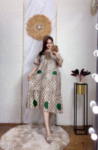 Daster Renda Sultan Motif Boba Polkadot - daster renda sultan viral terbaru kekinian bisa cod bayar ditempat