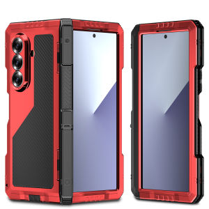 shellbox For Samsung Galaxy Z Fold 7/Fold 6 Metal Phone Case Stand Shockproof and Dropproof Durable