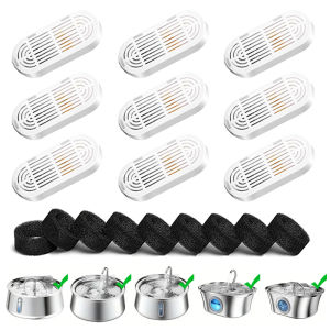 Replacement Activated Carbon Filter Cat Dog Drinking Fountain Replaced Filters for Pet Water Fountain Dispenser Accessories