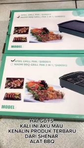 Panci Grill Pan Panggangan Listrik Tanpa Asap Grill Electric Alat Bbq Daging Hotpot Alat Bakar Sate