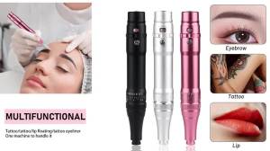 PMU Permanent Makeup Machine - Microblading Tool Eyebrow Tattoo Device for Lips Wireless Machine Kit Achieve Flawless Results