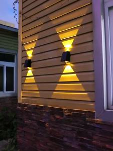 Solar Courtyard Wall Washer Punch-Free and Special Glue Outdoor Waterproof Home Garden Villa Decoration Double Lights