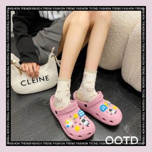 รองเท้าแตะแฟชั่นทรงหัวโต รองเท้าสุดฮิตในหมู่วัยรุ่นใส่และน่ารัก กระบวนการถามตัวติดต่อเดียว น้ำหนักเบา ซื้อที่สุดในระยะยาว