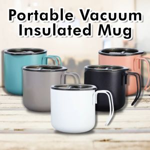 MP00 Coffee Mini Stainless Steel Vacuum Double Walled Insulated Coffee Mug with handle 350ml