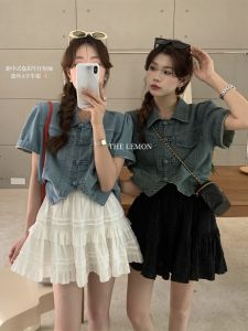 Váy Ngắn Chữ a Phong Cách Ballet Cỡ Nhỏ Kiểu Pháp Cho Nữ Mùa Hè Thiết Kế Váy Ngắn Xếp Ly Xếp Nếp Gợi Cảm