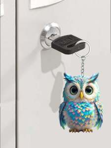 Owl Keychain Cute and Innovative Keychain DIY Gift Backpack Pendant Accessory Unique and Unpopular Colored Owl Keychain