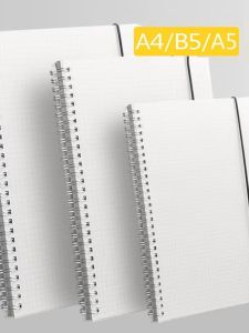 A4 Grid Noteboy Thickened Notebook Dedicated A5 Squared Notebook Coil for Measuring Room Horizontal Line Book B5 Minimalist High School Students