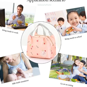 Túi giữ nhiệt B08 túi đựng cơm đồ ăn đơn giản quai cầm chắc chắn (giao ngẫu nhiên) TTNTB08