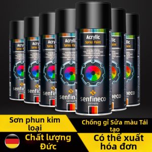 MUHUALAN | Sơn Xịt Khí Dung Chống Gỉ và Cao Nhiệt Màu Đen