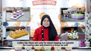 GLAZE COLLINS 1 KG - COLLINS DIP GLAZE - SELAI TOPPING DONUT CAKE FILLING