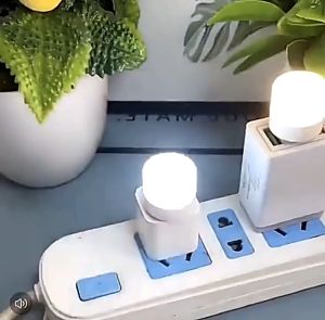 Usb Mini Lampu Plug USB Lampu Baca Pelindung Mata LED Lampu Bundar Kecil USB Pengisi Daya Seluler Komputer Lampu Malam