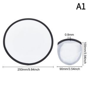 1Pc Folding Fan Simple Circular Performance Portable Round Hand Woman Foldable Blank Handheld.