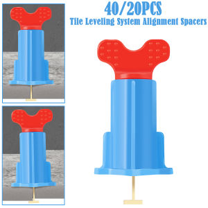 40/20PCS Tile Leveling System for Tile Laying Wall Leveler Wedges Alignment Spacers Fast Positioning Wall Tile Locator