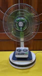 Quạt bàn nội địa Nhật Hitachi D-626 (81102015) 2 đế quay 360° cánh 30cm thân đế gang sắt