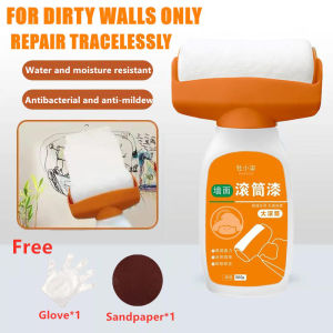 500g White paint renovation wall roller paint for wall repair roller brush to cover graffiti stains cleaning roller brush paint roller brush no spill paint brush white paint for cement wall roller paint brush to cover graffiti stains cleaning roller brush