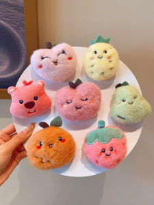 Cartoon Fruit Stuffed Brooch 2024 New Arrival Doll Girlfriends Gift Pin Scarf Decorations Accessories Cute Female