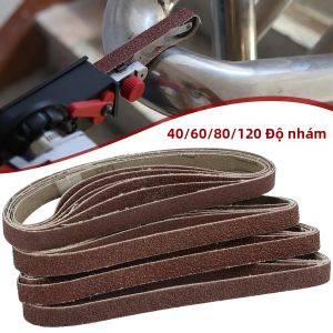 20 Chiếc Đai Chà Nhám Oxit Nhôm Bộ 13X457 Mm 40/60/80/120 Nhám Nhám Đai Chà Nhám Cho Gỗ Kim Loại Nhựa Chà Nhám