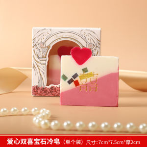 ชามใส่สบู่เซรามิกสีแดงสำหรับงานแต่งงาน ชุดสบู่เซรามิกสีแดง ชามใส่สบู่แบบระบายอากาศได้ดี ชามใส่สบู่แบบมีฝาปิด