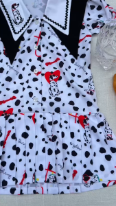 Dalmatchian Club ชุดครอบครัว ลายจุดดัลเมเชียนBunnyBear แฟชั่นแม่ลูก ใส่เที่ยว คาเฟ่