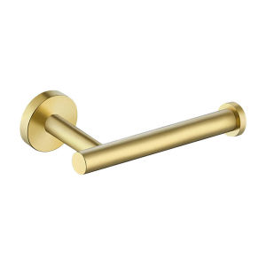 Gold Toilet Roll Holders Bathroom Space Aluminum Sturdy Simple Nordic Style Toilet Toilet Paper Roll Holder Punch/No-punch Toilet Roll Holders