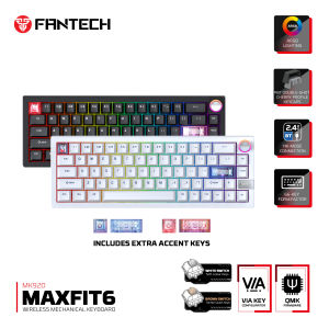 FANTECH MAXFIT6 MK920 Wireless Mechanical Keyboard Gasket Customization QMK/VIA Programmable Gaming Keyboard For WIN MAC