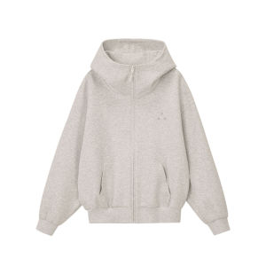 FPA | Colorblock Logo Zipper Hooded Sweatshirt Loose Couple Wear for Spring Autumn