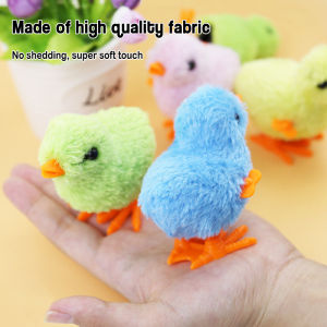 [Ready Stock]1 Pack Wind Up Jumping Cute Chick Stuffed Toys 4 Colors Little Chicken Plush Toys Suit For Party FavorsDoor Gift Toys For GirlsBoys