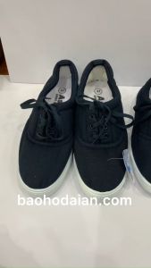Giày Vải Asia màu xanh đen Có Dây Buộc