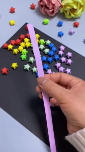 540pcs Kertas Origami Bintang Warna Origami Star Paper Motif Bintang