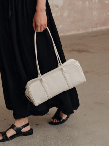 AVALEA | Top Layer Calfskin Long Handle Bowling Bag