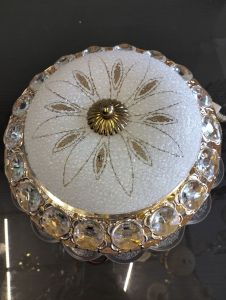 good jaya lighting lampu plafon crystal kaca 30cm modern import