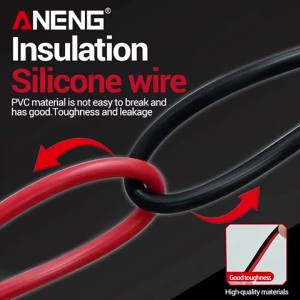 ANENG | 10A Alligator Clip Wire Multimeter Universal ANENG Fast Transfer Alligator Clip Insulation Silicone Multi-functional Accessorie